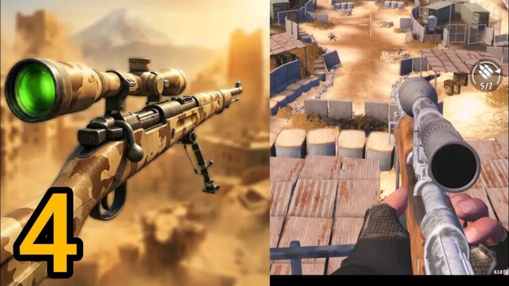 Ghost Sniper War FPS Shooter MOD Unlimited Gold